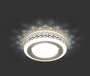 Светильник Gauss Backlight BL083 Кругл. Белый/Белый, Gu5.3, 3W, LED 3000K 1/30
