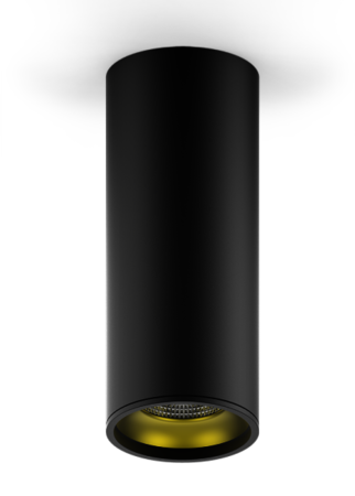 Gauss LED светильник накладной HD009 12W (черный золото) 3000K 79x200мм 1/30
