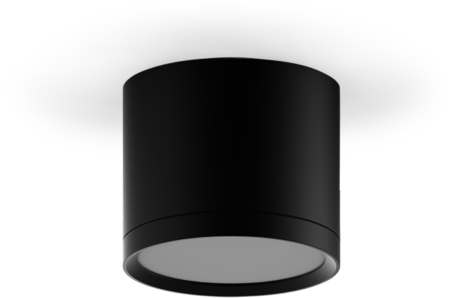 Gauss LED светильник накладной с рассеивателем HD017 10W (черный) 4100K 88х75мм 1/30