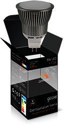 EB101105108-D Лампа Gauss LED MR16 GU5.3-dim 8W SMD AC220-240V 2700K  диммируемая
