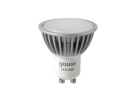 EB101506104 Лампа Gauss LED GU10 4W SMD AC220-240V 2700K FROST