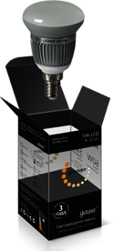 EB106101105-D Лампа Gauss LED E14 5W SMD R50 AC220-240V 2700K FROST диммируемая