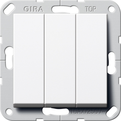 Gira 283203 Клав выключатель Перекл. 3-клавишный