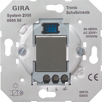Gira 086600 Вставка радио выключателя Tronic 420 Вт