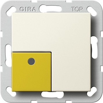 Gira 591001 Aanwezigheidsknop geel Systeem 55 crème wit