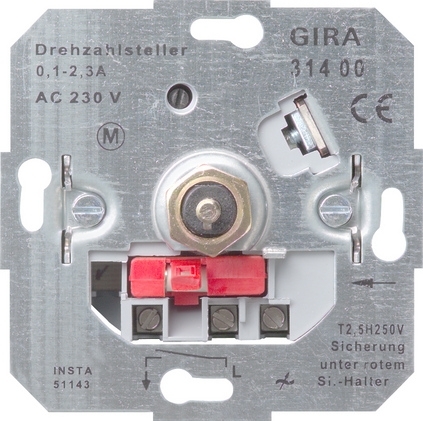 Gira 031400 Механизм устройства установки числа оборотов
