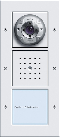Gira 126966 Плоская наружная дверная станция с видеокамерой 1-канальная