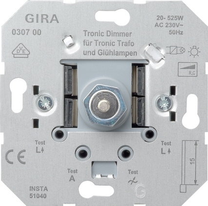 Gira 030700 Троник-диммер для НВ ламп с электронным трансформатором 525W