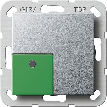 Gira 590826 Aanwezigheidsknop groen Systeem 55 kleur aluminium