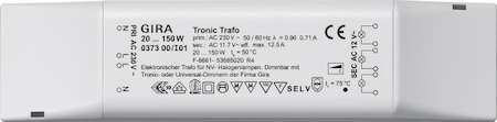 Gira 037300 Tronic-trafo 20-150 W Elektronica wit