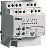 Gira 105000 Устройство управления рольставнями 4-канальное с ручным управлением 230В