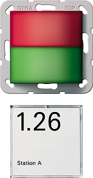 Gira 294500 Signaallamp/naam rood, groen Oproepsysteem 834