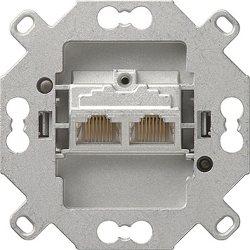 Gira 080500 Contactdoos UAE 2-v. 5E Cat.5 Basiselement