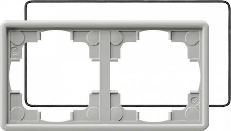 Gira 025242 Рамка двойная с уплотнительной вставкой