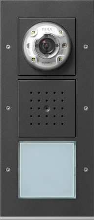 Gira 126967 Плоская наружная дверная станция с видеокамерой 1-канальная