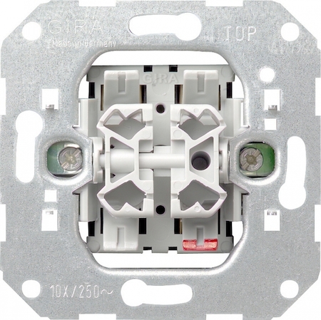 Gira 00010500 Механизм выключателя 2-клавишного (F100)