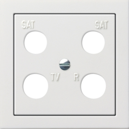 Gira 0258112 Панель 50*50 мм для 4 канальной антенной розетки EVU 02/F (Hirschmann)