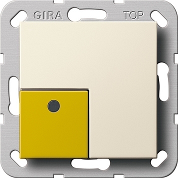 Gira 291001 Aanwezigheidsknop geel Systeem 55 crème wit