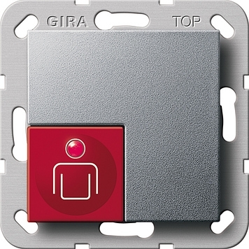 Gira 290026 Oproepknop Systeem 55 kleur aluminium