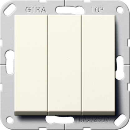 Gira 284401 Выключатель3-клавишный (звонок) с винт. клеммами