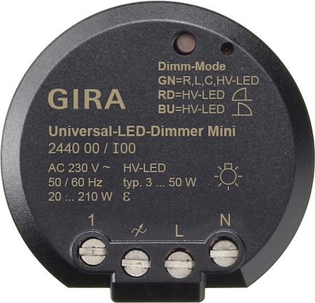 Gira 244000 Универсальный светодиодный светорегулятор Mini