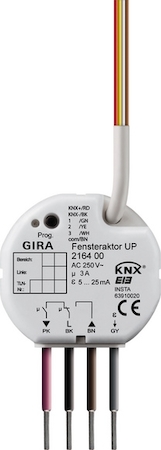 Gira 216400 Устройство управления системой отопления/жалюзи Instabus KNX/EIB, скрытого монтажа