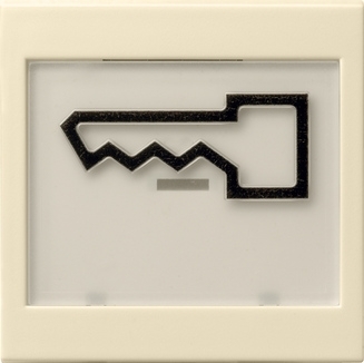 Gira 021801 Клавиша с полем для надписи 37*47 мм  и символом "дверь"