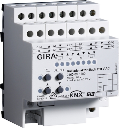 Gira 216000 Устройство управления жалюзи KNX/EIB REG