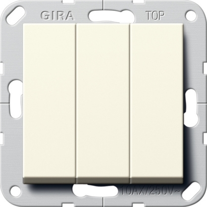 Gira 283201 Клав выключатель Перекл. 3-клавишный