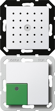 Gira 591803 Uitschakelknop met spraakfunctie Systeem 55 zuiver wit