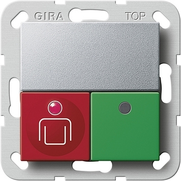 Gira 590226 Oproep-/uitsch.knop Systeem 55 kleur aluminium