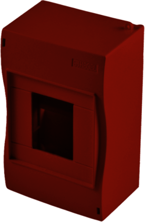 HEGEL КМ2040-02 Корпус модульный открытой установки на 3-4 модуля, красный