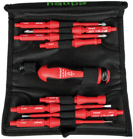 Haupa 102000/PZ 2-component VDE screwdriver set PZ interchangeable