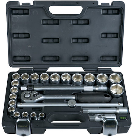 Haupa 110677 Socket wrench set  1/2  25-piece