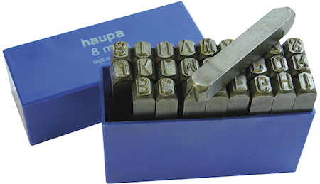 Haupa 130214 Stamp figures (letters) 10 mm