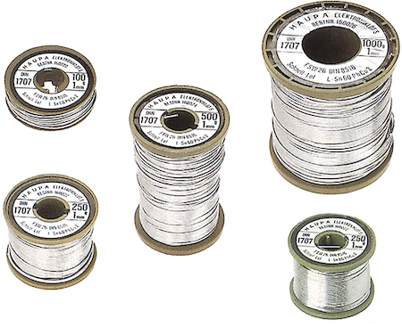 Haupa 160028 Solder for electronic work sn 60% Ø 1,5mm x 1 m