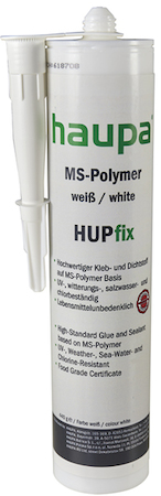 Haupa 170214 MS-Polymer white "HUPfix" cartridge 310ml