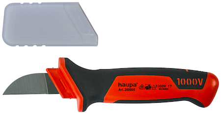 Haupa 200000 VDE Cable knife straigh blade         50 mm