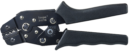 Haupa 210778 Crimping pliers non-insulated crimping terminals 0.25-2.5 mm²