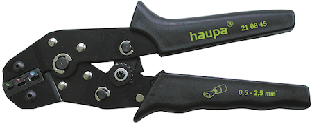 Haupa 210845 Crimping pliers insulated cable lugs  0.08-2.5mm²