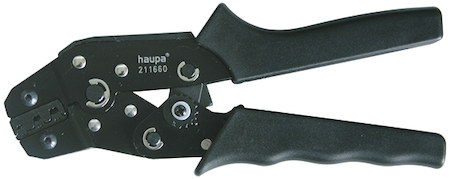 Haupa 211660 Crimping pliers rolled contacts 0.5 -1.5 mm²