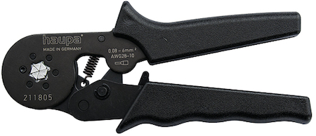 Haupa 211805 Crimping pliers hexagon  0.08 - 10 mm²