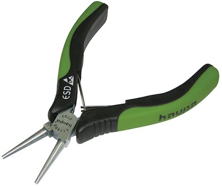 Haupa 211868 ESD round nose pliers  130 mm