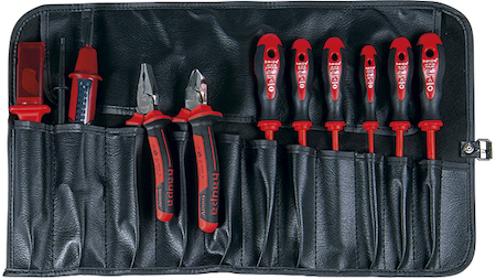 Haupa 220014 VDE tool set in tool wallet  10-pieces