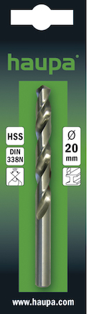 Haupa 230090 HSS twist drill ground        Ø  4.5 mm 2 pcs