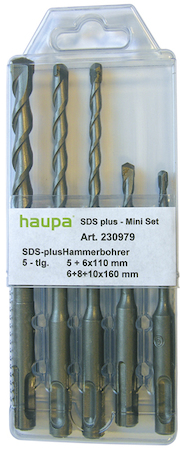 Haupa 230979 SDS-plus set 5 pcs.