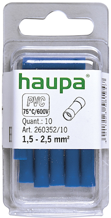 Haupa 260352/10 Butt connector insulated  1.5-2.5