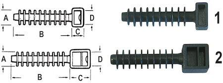 Haupa 262172 Dowel mounting socket black  37x13  x9.2 mm