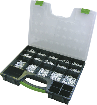 Haupa 262402 Cable clip assortment round