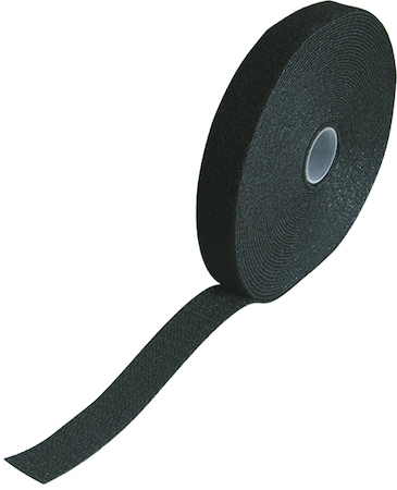 Haupa 262782 Hook and loop cable ties black roll 10m x 20 mm